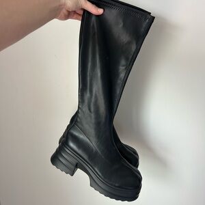 SHEIN Black Over the Knee Boots